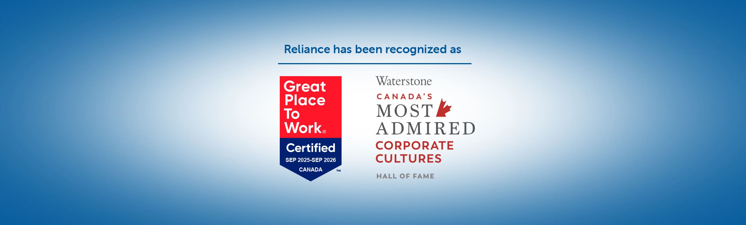 Great Place to Work and Canada's Most Admired Culture graphics